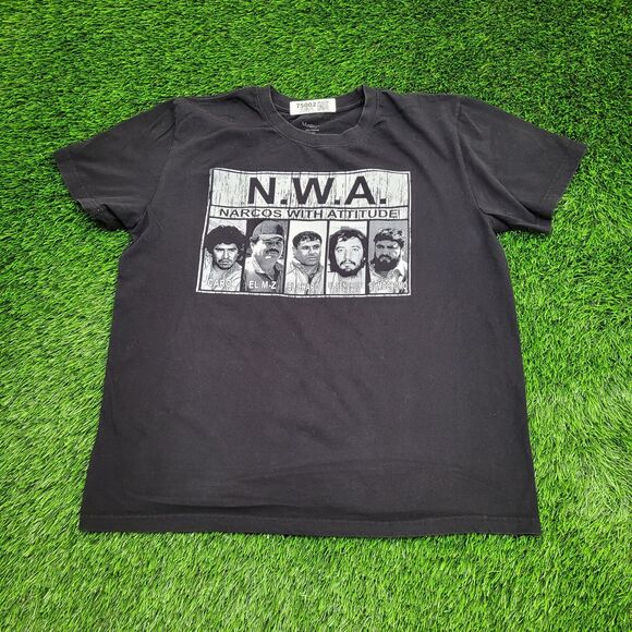 Drug-Cartel Narcos Shirt Medium 23x26 Black - Picture 1 of 11